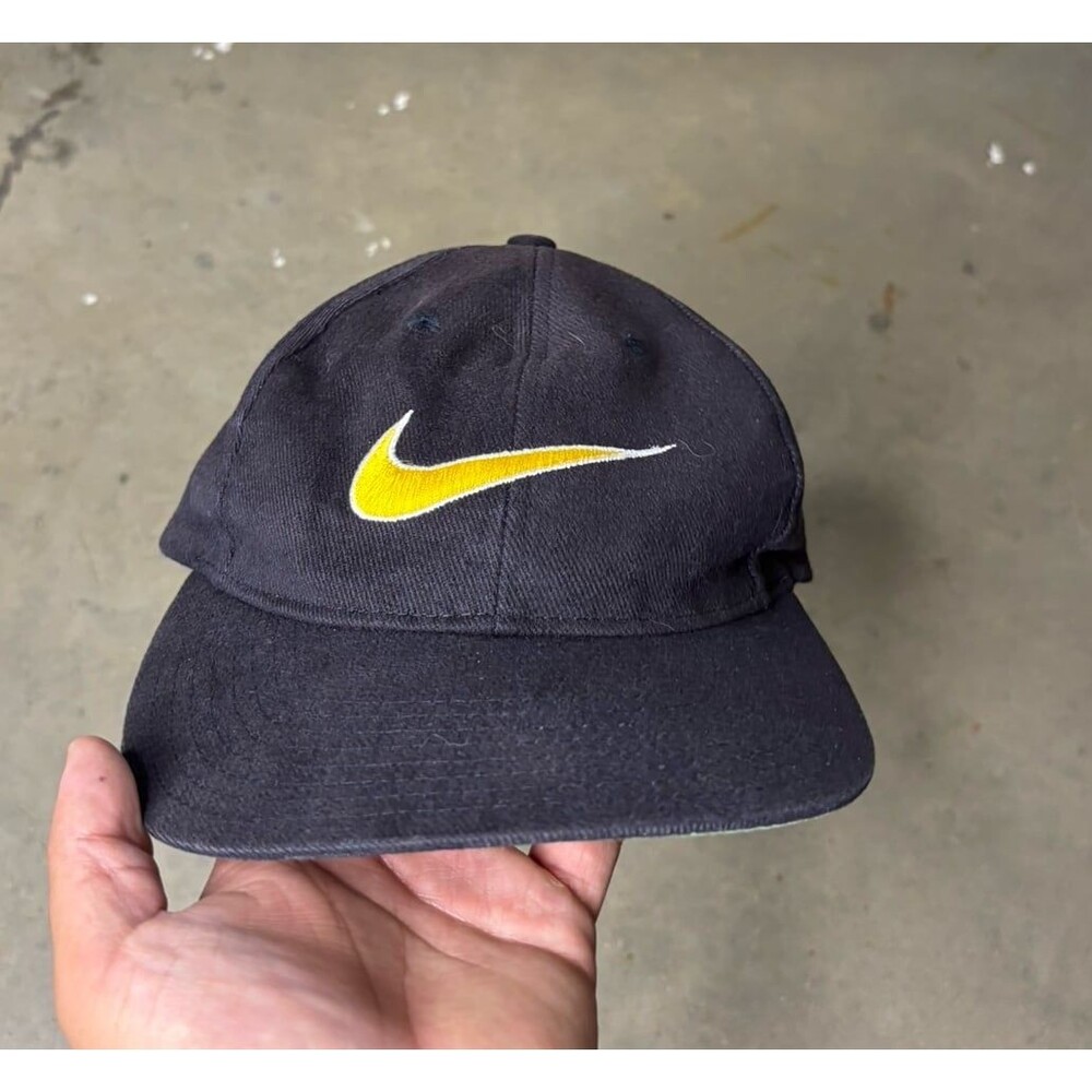 Vintage Nike Hat SnapBack Nike Swoosh Logo Adjustable White Tag F5-03-06-W DI